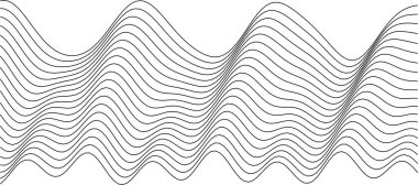 Modern duvar sanatı ve grafik projeleri için soyut dalga desen tasarımı.