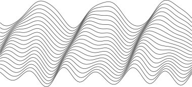 Modern dekor ve yaratıcı projeler için soyut dalga deseni tasarımı ideal.