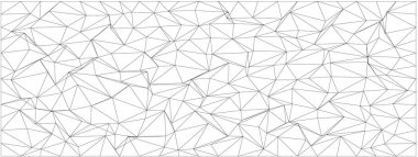 Modern tasarım ve arka planlar için soyut geometrik şablon, kaotik üçgenler ve çizgiler.