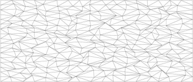 Yaratıcı arkaplanlar için soyut üçgen tasarımlı Geometrik kaos deseni.