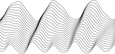 Modern arka planlar ve sanatsal projeler için soyut dalga desen tasarımı.