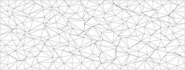 Modern tasarım projeleri için birbirine kenetlenmiş çizgiler ve şekillerle soyut geometrik desen.