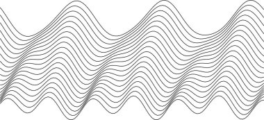Modern sanat ve yaratıcı arka planlar için soyut dalgalı çizgi dizaynı.