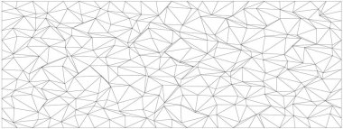 Modern sanatsal tasarım için soyut çizgiler ve üçgenlerle Geometrik kaos deseni.