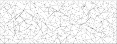 Modern tasarım kavramları için birbirine bağlı çizgiler ve üçgenlerle soyut geometrik desen.