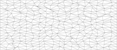 Modern sanat ve tasarım için rastgele üçgen şekilli soyut geometrik kaos düzeni.