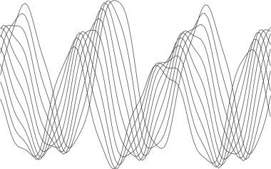 Modern dekorasyon ve sanatsal projeler için soyut dalga desen tasarımı.