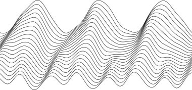 Yaratıcı projeler ve arka planlar için akış çizgileri içeren soyut dalga deseni tasarımı.