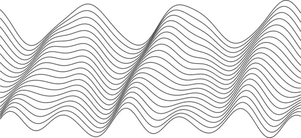 Modern görsel sanat ve arka planlar için soyut dalga desen tasarımı.