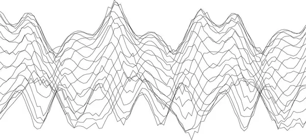 Modern tasarım projeleri ve arkaplanlar için soyut geometrik dalga deseni.