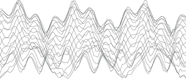 Modern tasarım ve sanat projeleri için soyut çizgi dalga deseni.