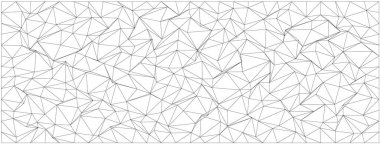 Modern tasarım ve dekorasyon kavramları için düzensiz üçgen örgülü soyut geometrik desen.