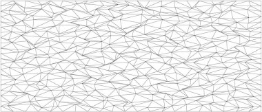 Modern sanat veya tasarım için kaotik çokgen çizgileri olan soyut geometrik desen.