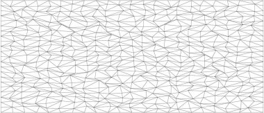 Modern arka planlar ve sanatsal projeler için siyah beyaz çizgi dizaynında soyut geometrik kaos düzeni.