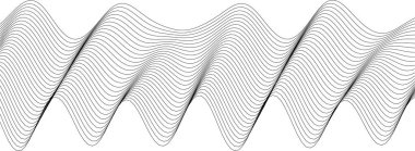 Sanatsal ve modern dekorasyon projeleri için soyut dalga tasarımı.