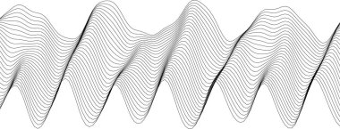 Modern dekorasyon ve yaratıcı projeler için soyut dalga desen tasarımı.