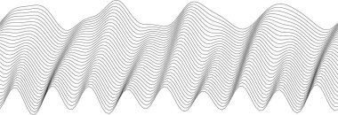 Modern sanat ve dijital projeler için soyut dalga desen tasarımı.