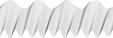 Grafik tasarım ve dekorasyon için katmanlı çizgileri olan soyut dalga deseni.