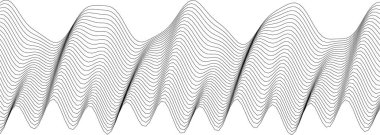 Modern tasarım ve görsel sanat projeleri için akış çizgileri olan soyut dalga deseni.