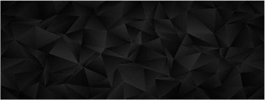 Modern tasarım projeleri için soyut geometrik koyu çokgen arkaplan.