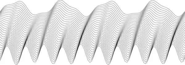 Modern tasarım ve grafik projeleri için soyut dalgalı çizgi sanat deseni.