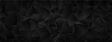 Modern projeler için soyut geometrik siyah çokgen arkaplan tasarımı.