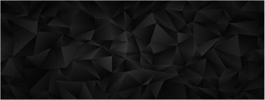 Modern arkaplan tasarımı için rastgele açısal şekillere sahip soyut koyu geometrik desen.