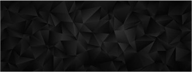 Modern tasarım projeleri için soyut geometrik siyah çokgen arkaplan.