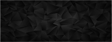 Modern tasarım kavramları için koyu çokgen şekilli soyut geometrik kaos.