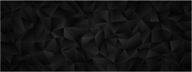 Modern tasarım ve dekorasyon için siyah üçgen şekilli soyut geometrik arkaplan.