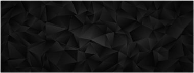 Modern tasarım projeleri için siyah tonlarda soyut geometrik kaos.