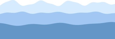 Değişik tonlarda soyut mavi dalga desenleri.