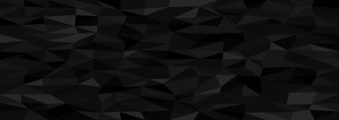 Modern tasarım ve arkaplan sanatı için siyah üçgen şekilli soyut geometrik desen.