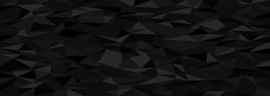 Yaratıcı tasarım arkaplanları için soyut geometrik koyu çokgen deseni.