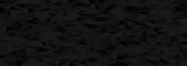 Modern tasarım ve arkaplan dokusu için koyu üçgen şekilli soyut geometrik kaos deseni.