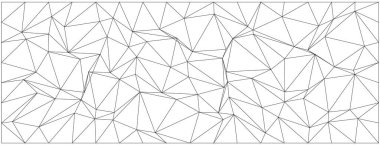 Modern tasarım arka planı için kaotik üçgen çizgileri olan geometrik soyut desen.