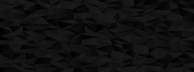 Modern tasarım ve arkaplan için koyu düşük polimerli deseni olan soyut geometrik desen.