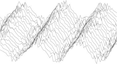 Modern tasarım kavramları için dinamik geometrik çizgileri olan soyut dalga deseni.