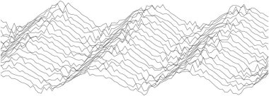 Sanatsal arkaplan ve tasarım için dinamik çizgileri olan soyut geometrik dalga deseni.