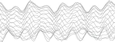 Modern sanat ve yaratıcı projeler için soyut dalga desen tasarımı.