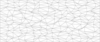 Dinamik tasarım projeleri için kaotik üçgen çizgileri olan soyut geometrik desen.