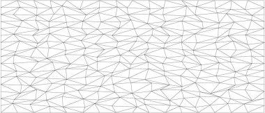 Modern tasarım ve sanat projeleri için üçgenli soyut geometrik kaos düzeni.