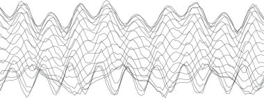Modern sanat ve arkaplan kavramları için soyut dalga desen tasarımı.