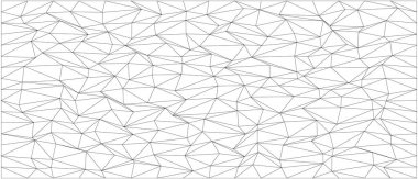 Modern tasarım projeleri için beyaz zemin üzerinde siyah çizgiler olan soyut geometrik kaos deseni.