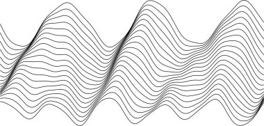 Modern arkaplan veya dekor için soyut dalga desen tasarımı.