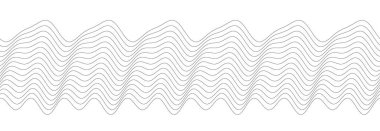 Minimalist tasarım projeleri ve arkaplan dokuları için gri tonlarda soyut dalga deseni.