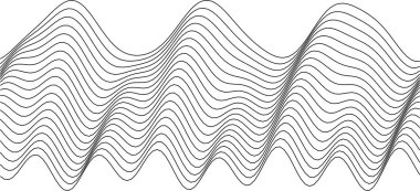 Modern sanat, teknoloji ve dekoratif projeler için soyut dalga desen tasarımı.