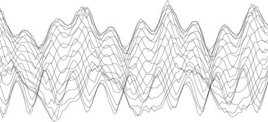 Yaratıcı tasarım projeleri için soyut dalga kalıpları.