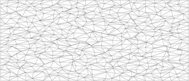 Birbirine bağlı üçgen ve çizgilerle soyut geometrik desen.