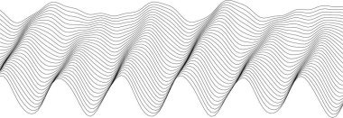 Modern tasarım projeleri ve dinamik arkaplanlar için soyut dalgalı çizgi deseni.